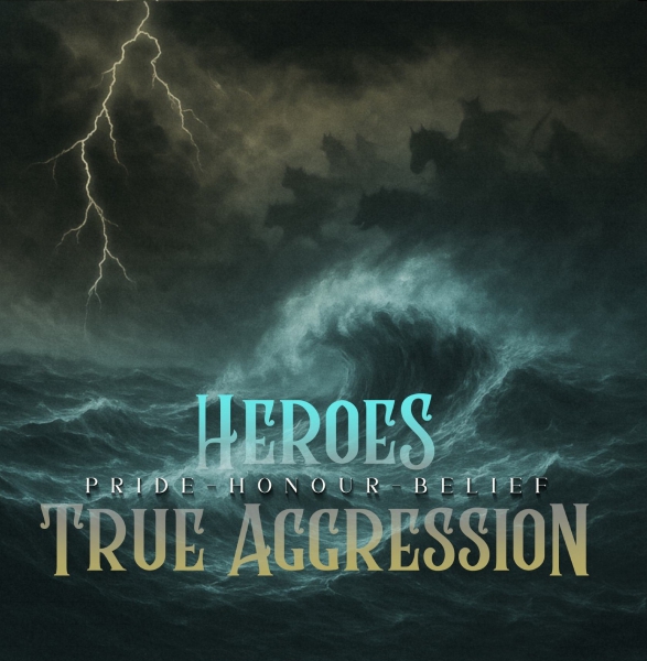 HEROES / TRUE AGGRESSION - PRIDE HONOUR BELIEF - LP turkis 150 Ex.